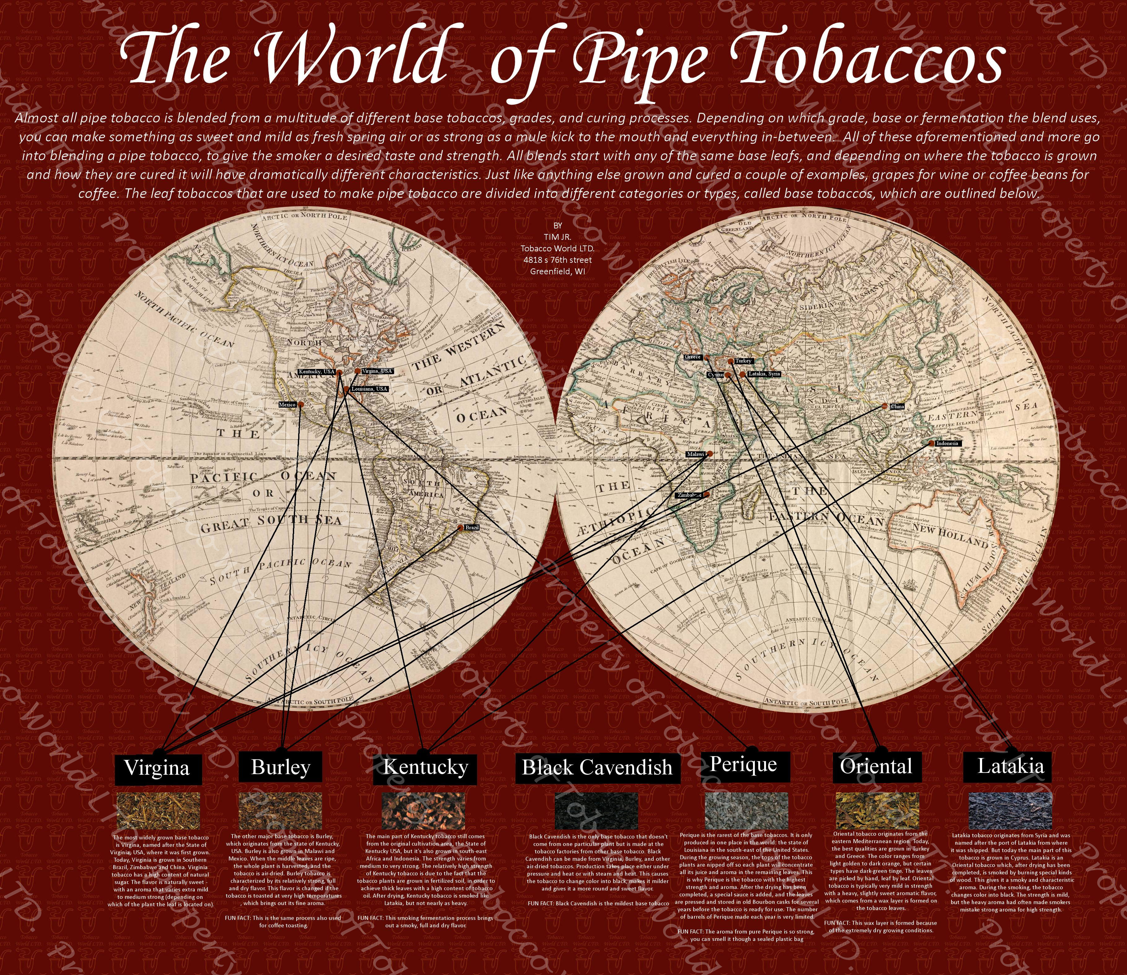 Pipe Tobacco Map